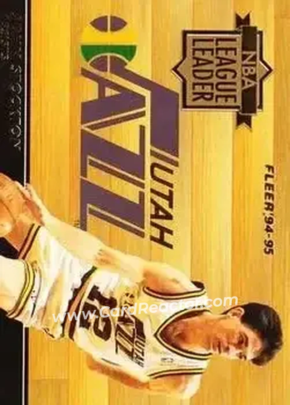 1994-95 Fleer European - NBA League Leaders #NNO - Card #NNO - Back 1994-95 Fleer European - NBA League Leaders #NNO - Card #NNO - Back