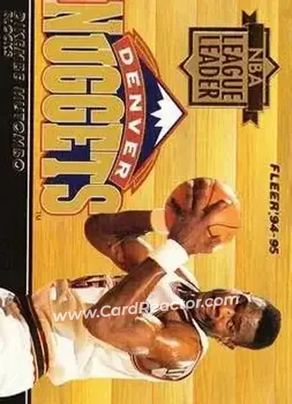 1994-95 Fleer European - NBA League Leaders #NNO - Card #NNO - Front 1994-95 Fleer European - NBA League Leaders #NNO - Card #NNO - Front