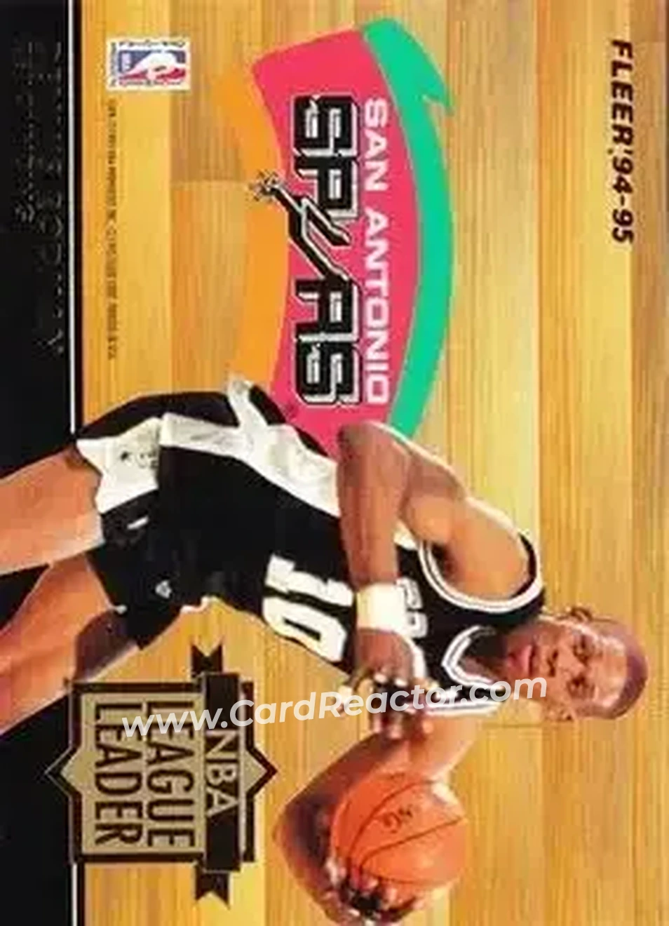 1994-95 Fleer European - NBA League Leaders #NNO - Card #NNO - Front 1994-95 Fleer European - NBA League Leaders #NNO - Card #NNO - Front