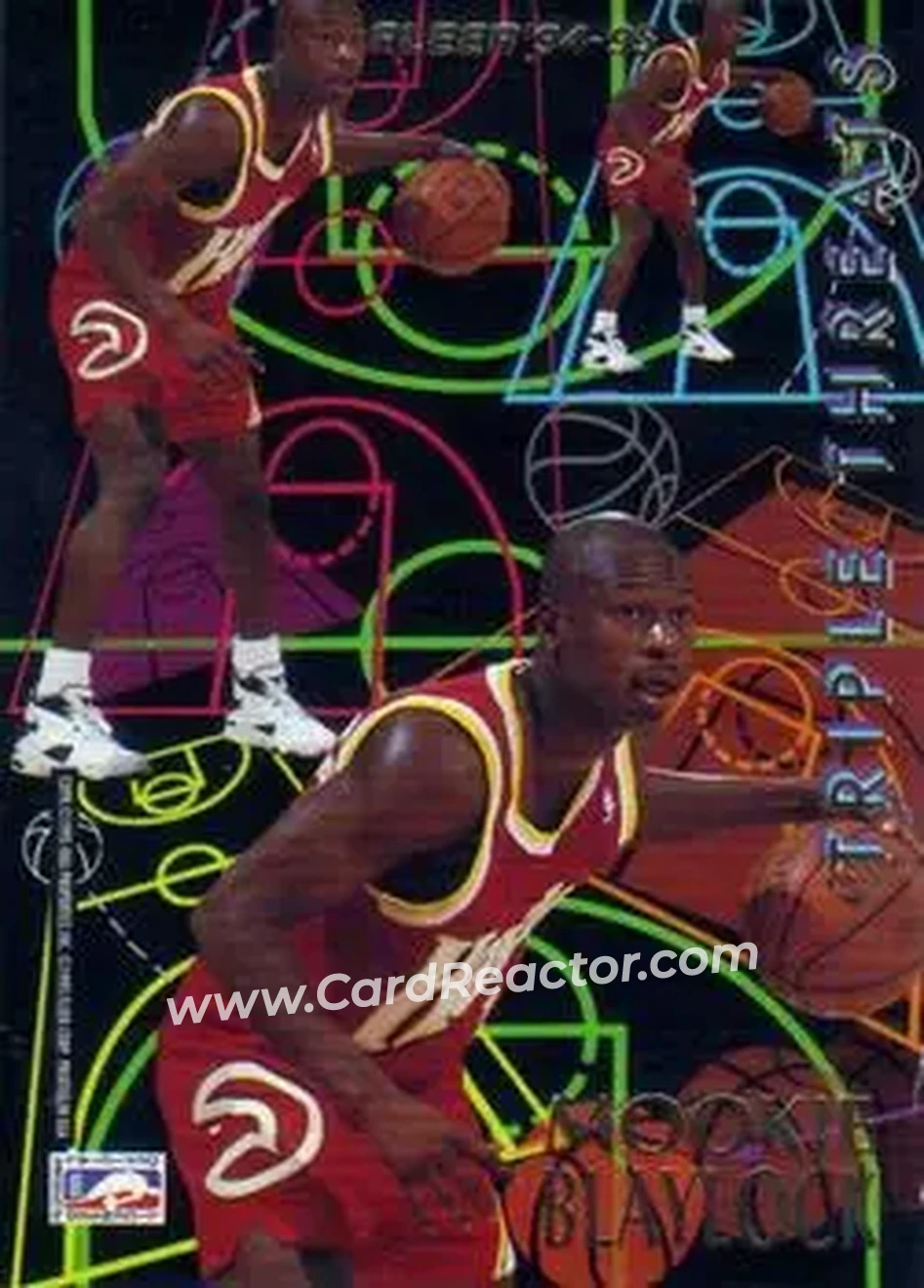 1994-95 Fleer European - Triple Threats #NNO - Card #NNO - Back 1994-95 Fleer European - Triple Threats #NNO - Card #NNO - Back