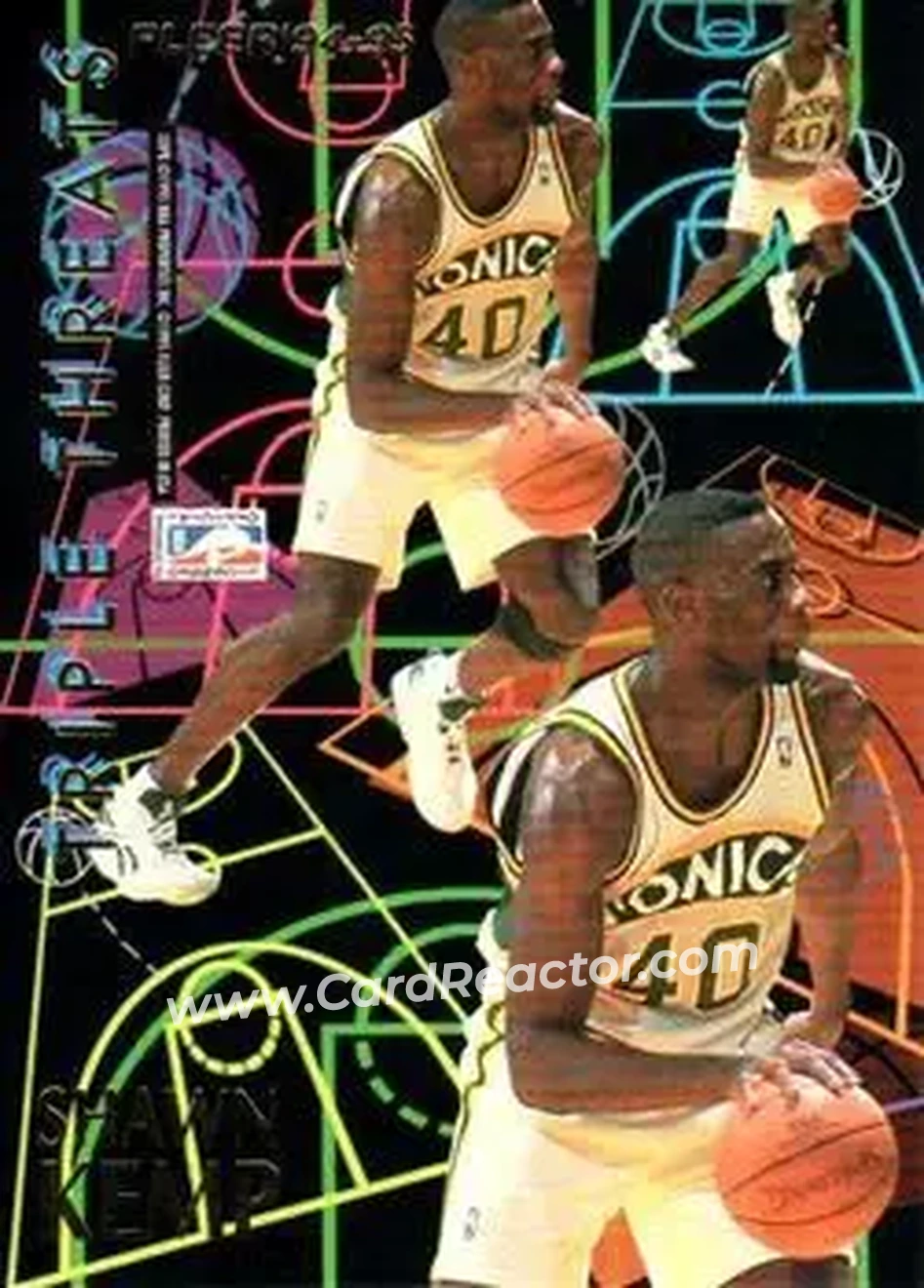 1994-95 Fleer European - Triple Threats #NNO - Card #NNO - Back 1994-95 Fleer European - Triple Threats #NNO - Card #NNO - Back