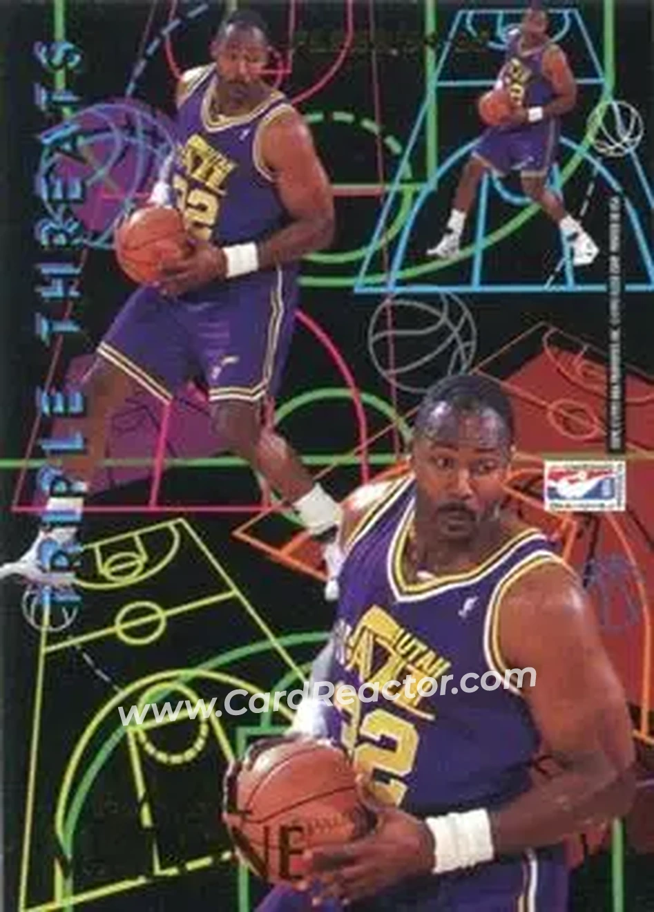 1994-95 Fleer European - Triple Threats #NNO - Card #NNO - Back 1994-95 Fleer European - Triple Threats #NNO - Card #NNO - Back