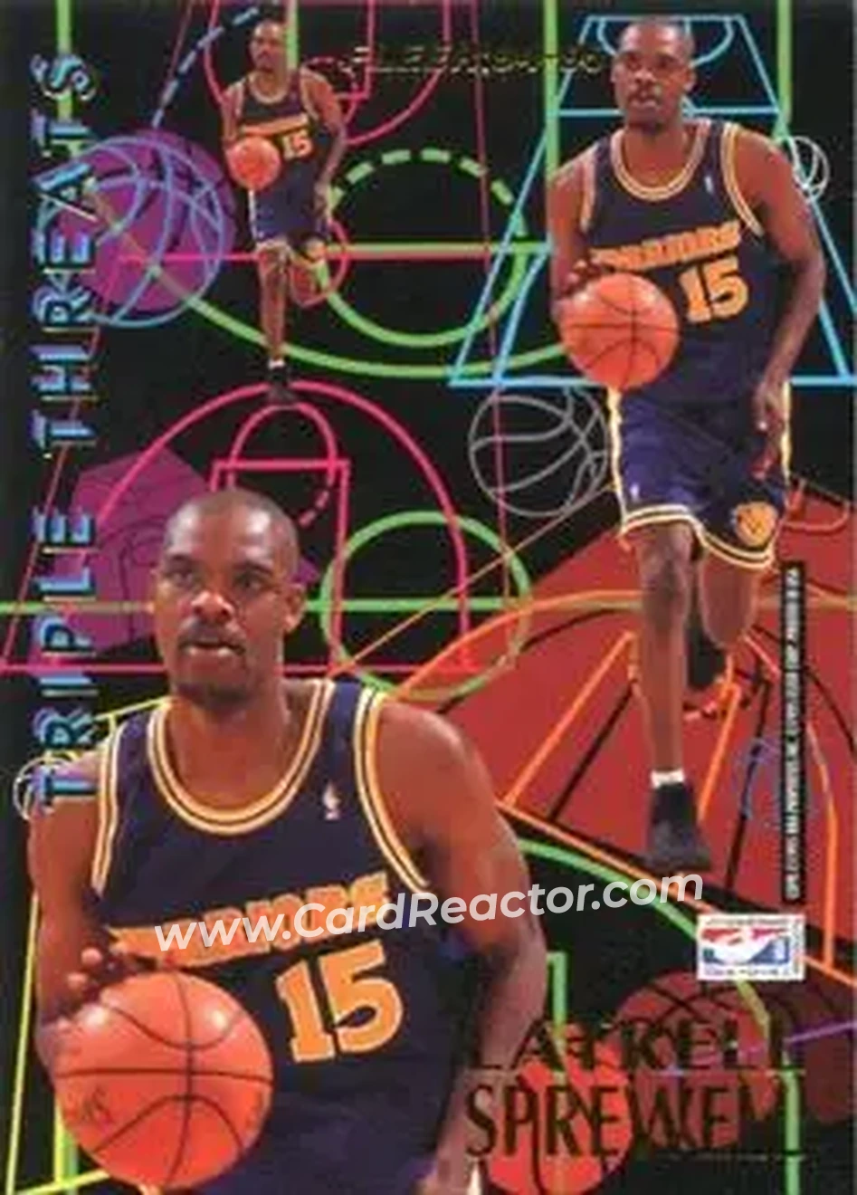 1994-95 Fleer European - Triple Threats #NNO - Card #NNO - Front 1994-95 Fleer European - Triple Threats #NNO - Card #NNO - Front