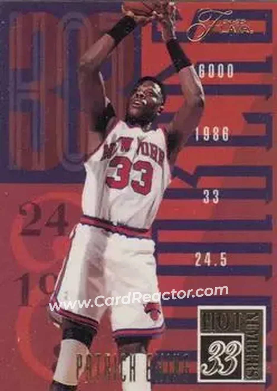1994-95 Flair - Hot Numbers #3 - Patrick Ewing - New York Knicks - Front