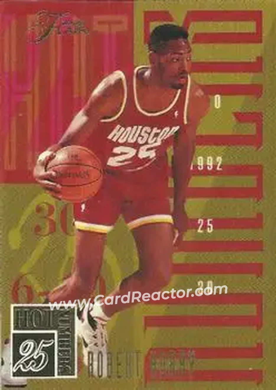 1994-95 Flair - Hot Numbers #5 - Robert Horry - Houston Rockets - Front