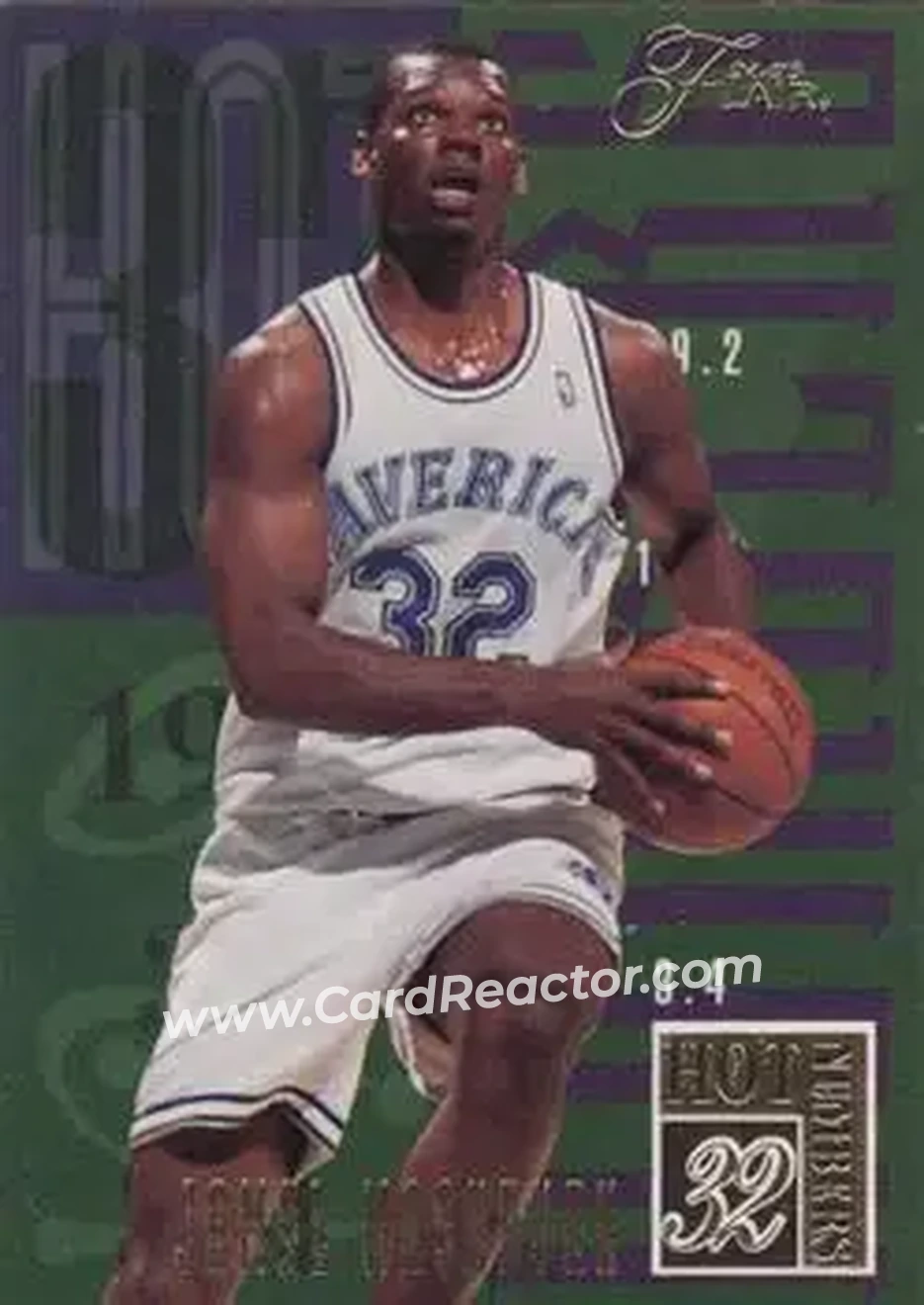 1994-95 Flair - Hot Numbers #8 - Jamal Mashburn - Dallas Mavericks - Front