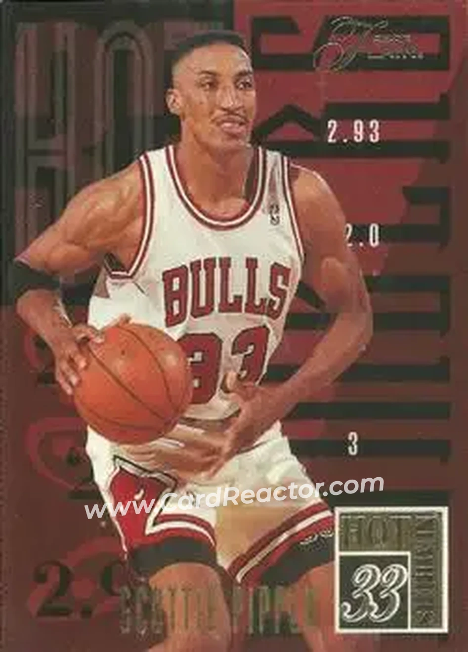 1994-95 Flair - Hot Numbers #13 - Scottie Pippen - Chicago Bulls - Front