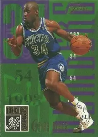1994-95 Flair - Hot Numbers #14 - Isaiah Rider - Minnesota Timberwolves