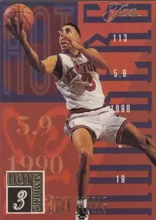 1994-95 Flair - Hot Numbers #17 - John Starks - New York Knicks