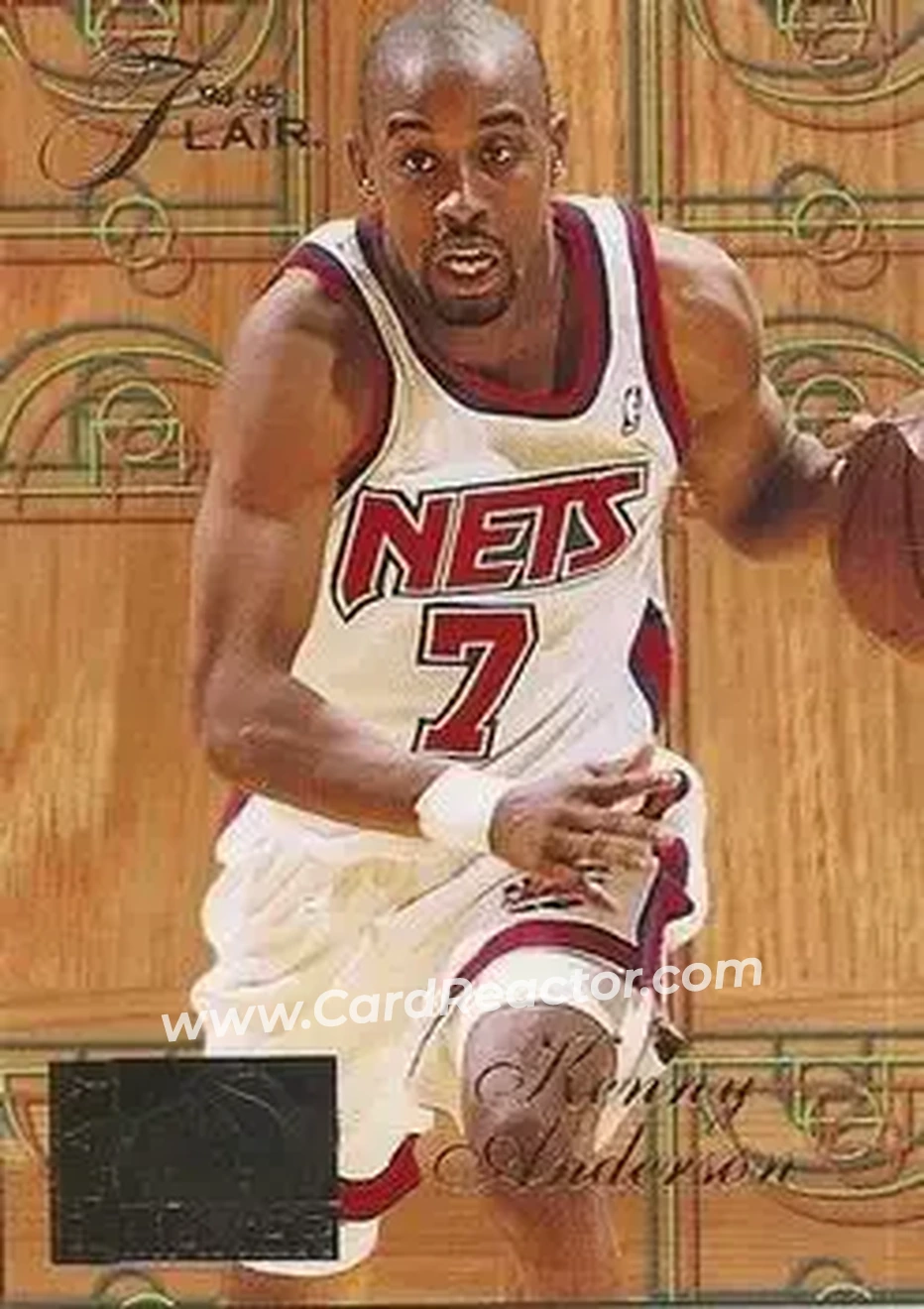 1994-95 Flair - Play Maker #1 - Kenny Anderson - New Jersey Nets - Front 1994-95 Flair - Play Maker #1 - Kenny Anderson - New Jersey Nets - Front