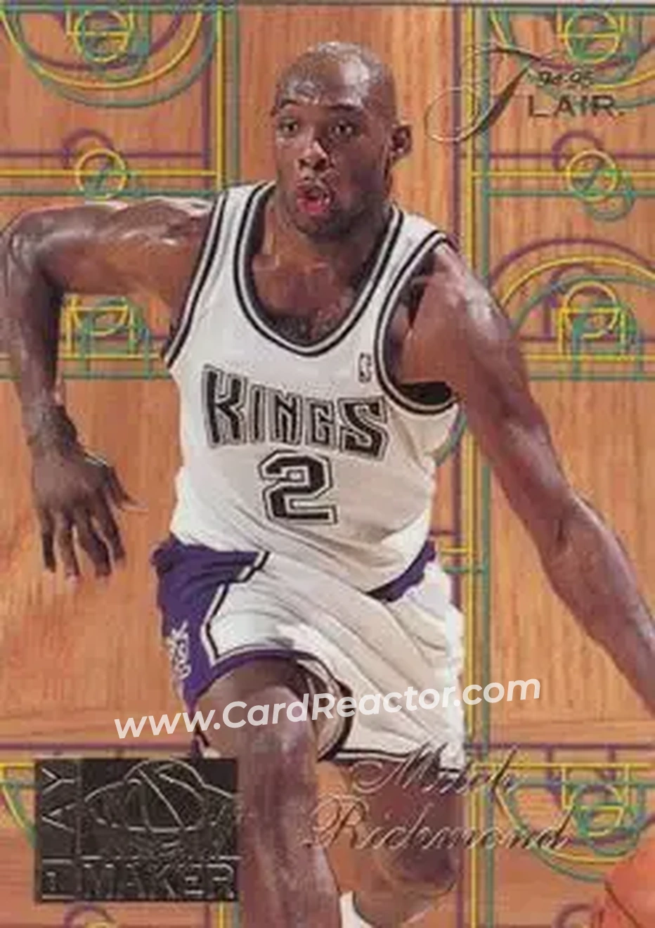 1994-95 Flair - Play Maker #8 - Mitch Richmond - Sacramento Kings - Front 1994-95 Flair - Play Maker #8 - Mitch Richmond - Sacramento Kings - Front