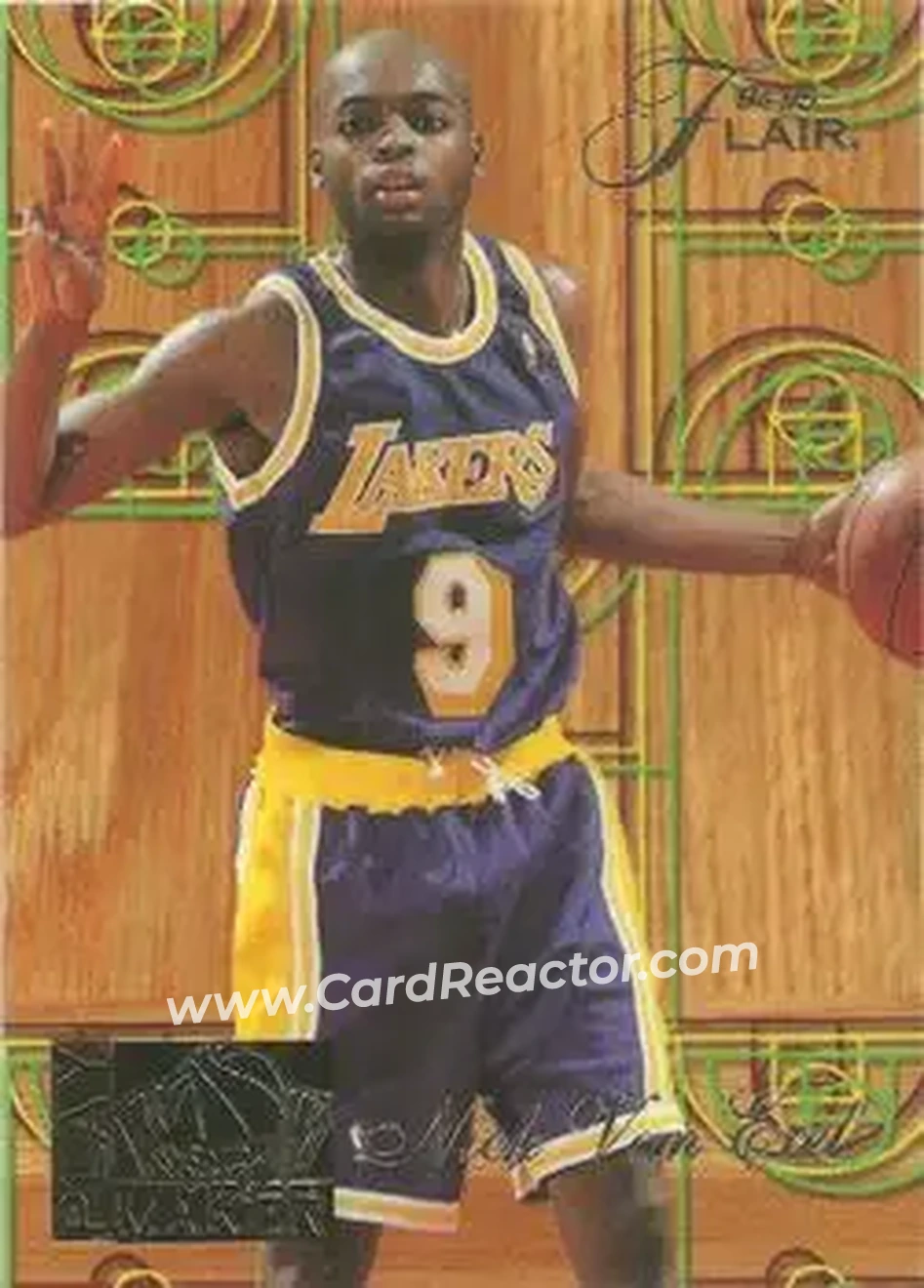 1994-95 Flair - Play Maker #10 - Nick Van Exel - Los Angeles Lakers - Front
