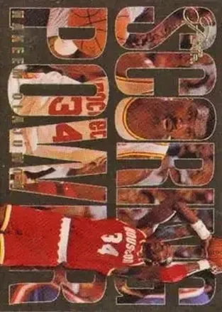 1994-95 Flair - Scoring Power #4 - Hakeem Olajuwon - Houston Rockets