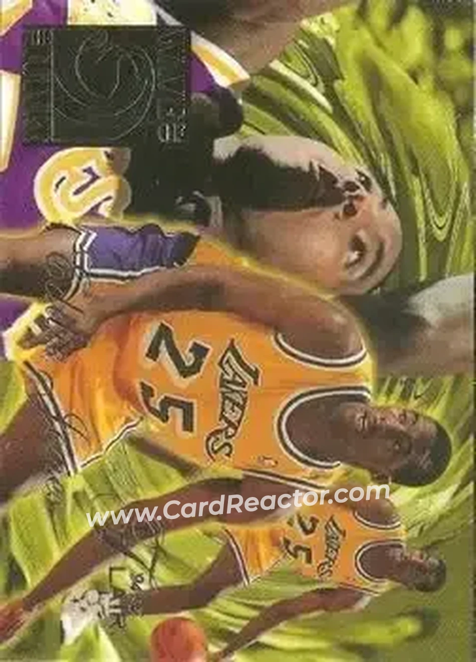 1994-95 Flair - Wave of the Future #4 - Eddie Jones - Los Angeles Lakers - Front 1994-95 Flair - Wave of the Future #4 - Eddie Jones - Los Angeles Lakers - Front