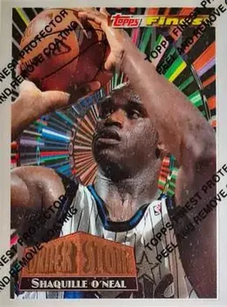 1994-95 Finest - Cornerstone #CS1 - Shaquille O'Neal - Orlando Magic 1994-95 Finest - Cornerstone #CS1 - Shaquille O'Neal - Orlando Magic