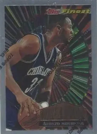 1994-95 Finest - Cornerstone #CS2 - Alonzo Mourning - Charlotte Hornets