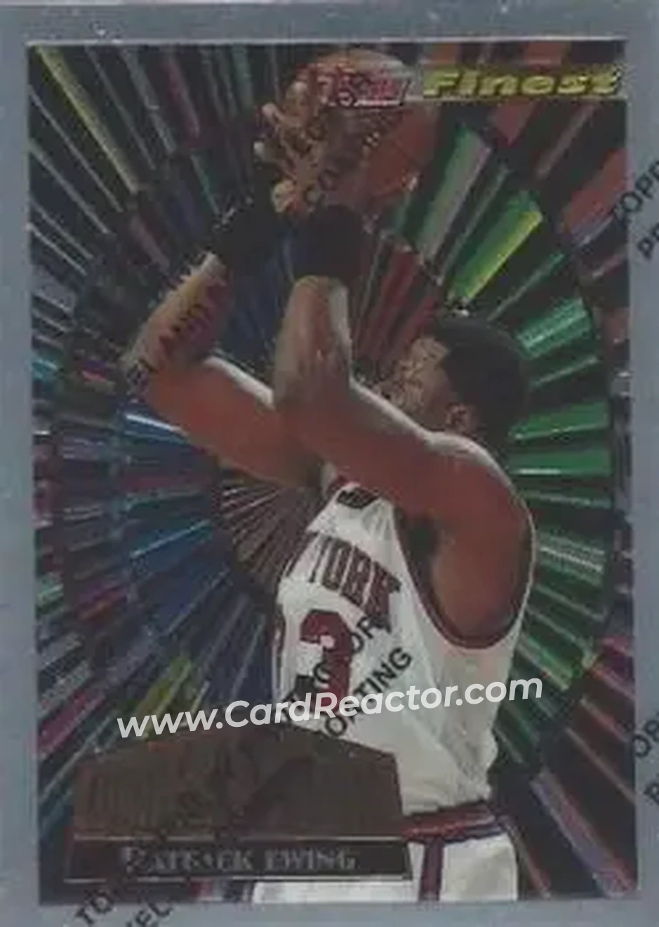 1994-95 Finest - Cornerstone #CS3 - Patrick Ewing - New York Knicks - Front