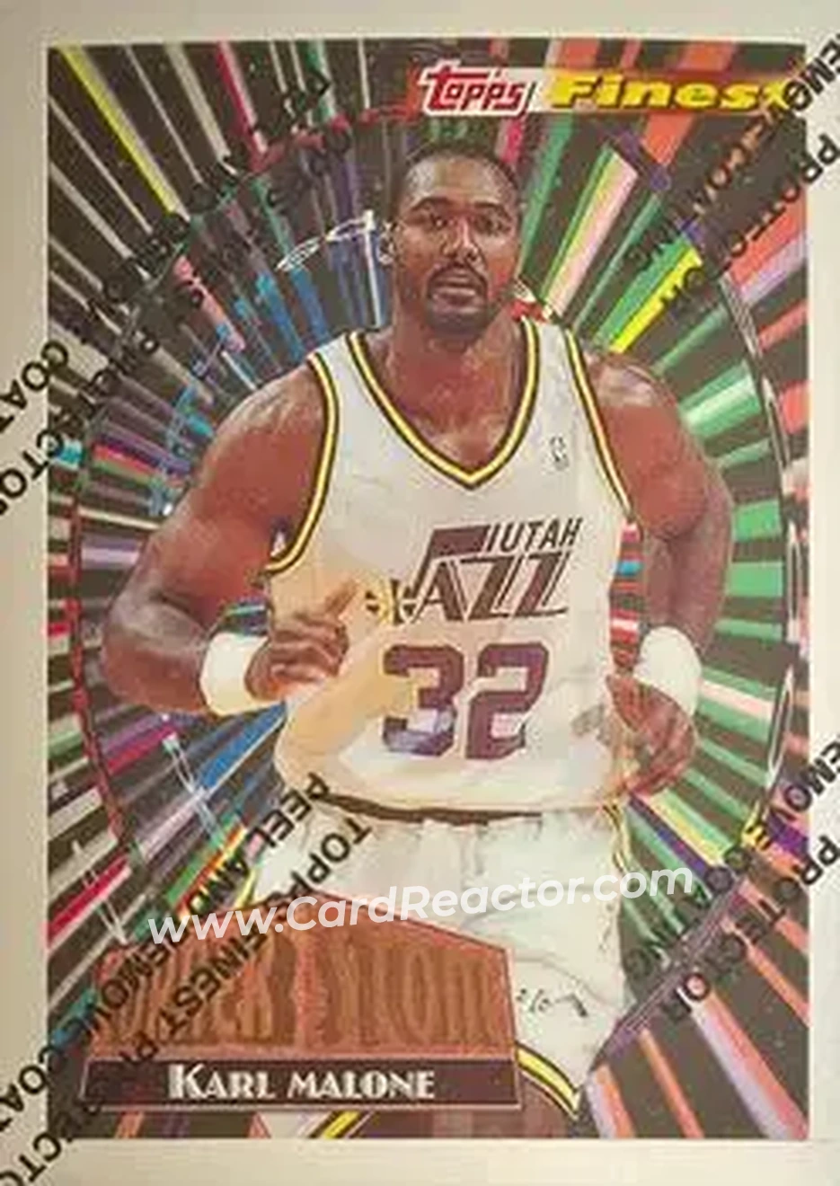 1994-95 Finest - Cornerstone #CS4 - Karl Malone - Utah Jazz - Front