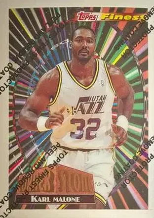1994-95 Finest - Cornerstone #CS4 - Karl Malone - Utah Jazz