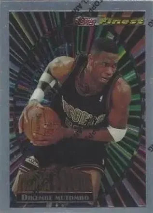 1994-95 Finest - Cornerstone #CS7 - Dikembe Mutombo - Denver Nuggets