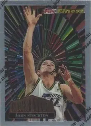1994-95 Finest - Cornerstone #CS9 - John Stockton - Utah Jazz