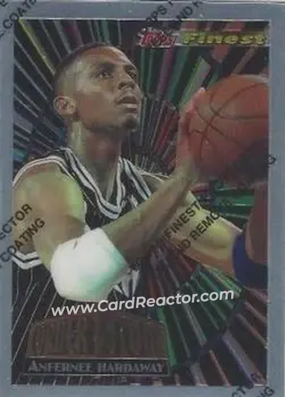 1994-95 Finest - Cornerstone #CS12 - Anfernee Hardaway - Orlando Magic - Front 1994-95 Finest - Cornerstone #CS12 - Anfernee Hardaway - Orlando Magic - Front