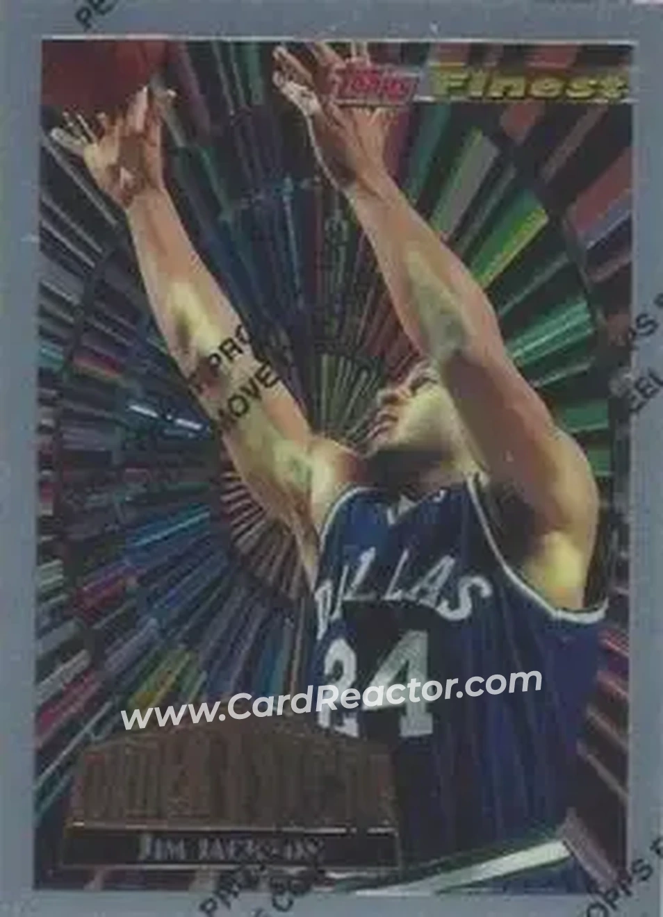 1994-95 Finest - Cornerstone #CS13 - Jim Jackson - Dallas Mavericks - Front