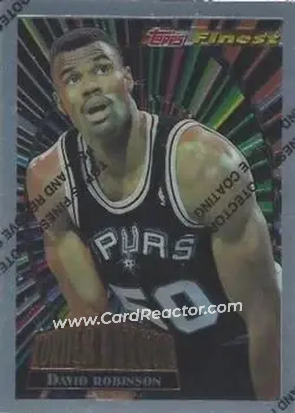 1994-95 Finest - Cornerstone #CS14 - David Robinson - San Antonio Spurs - Front