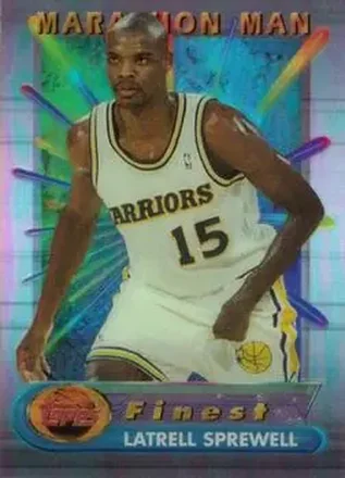 1994-95 Finest - Marathon Men #1 - Latrell Sprewell - Golden State Warriors