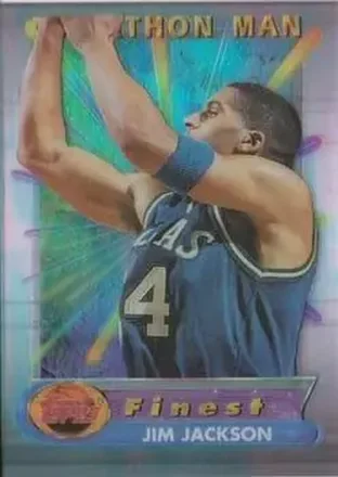 1994-95 Finest - Marathon Men #4 - Jim Jackson - Dallas Mavericks