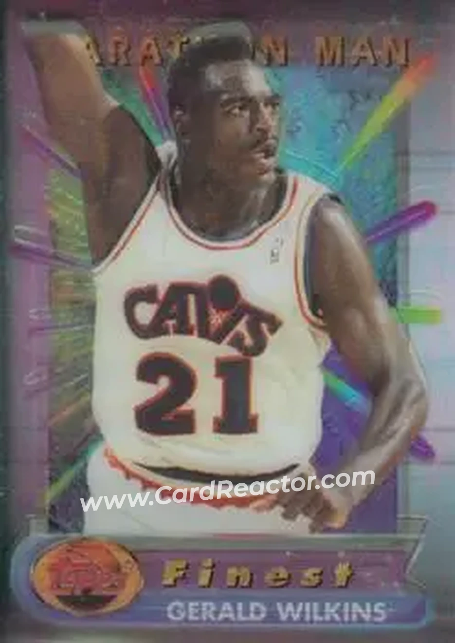 1994-95 Finest - Marathon Men #8 - Gerald Wilkins - Cleveland Cavaliers - Front