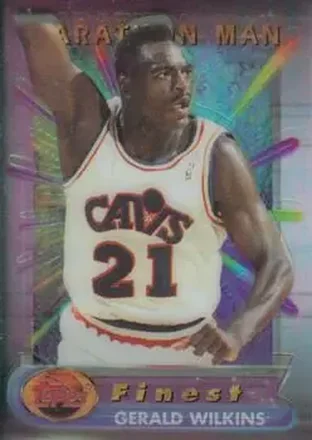 1994-95 Finest - Marathon Men #8 - Gerald Wilkins - Cleveland Cavaliers
