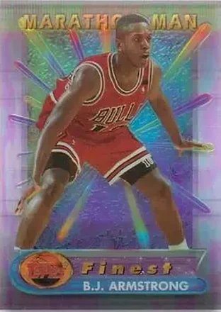 1994-95 Finest - Marathon Men #9 - B.J. Armstrong - Chicago Bulls