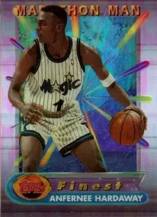 1994-95 Finest - Marathon Men #10 - Anfernee Hardaway - Orlando Magic 1994-95 Finest - Marathon Men #10 - Anfernee Hardaway - Orlando Magic