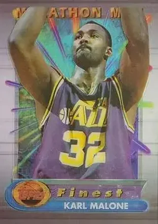 1994-95 Finest - Marathon Men #14 - Karl Malone - Utah Jazz