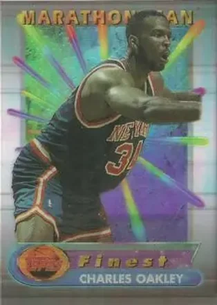 1994-95 Finest - Marathon Men #15 - Charles Oakley - New York Knicks