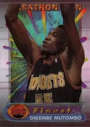 1994-95 Finest - Marathon Men #18 - Dikembe Mutombo - Denver Nuggets