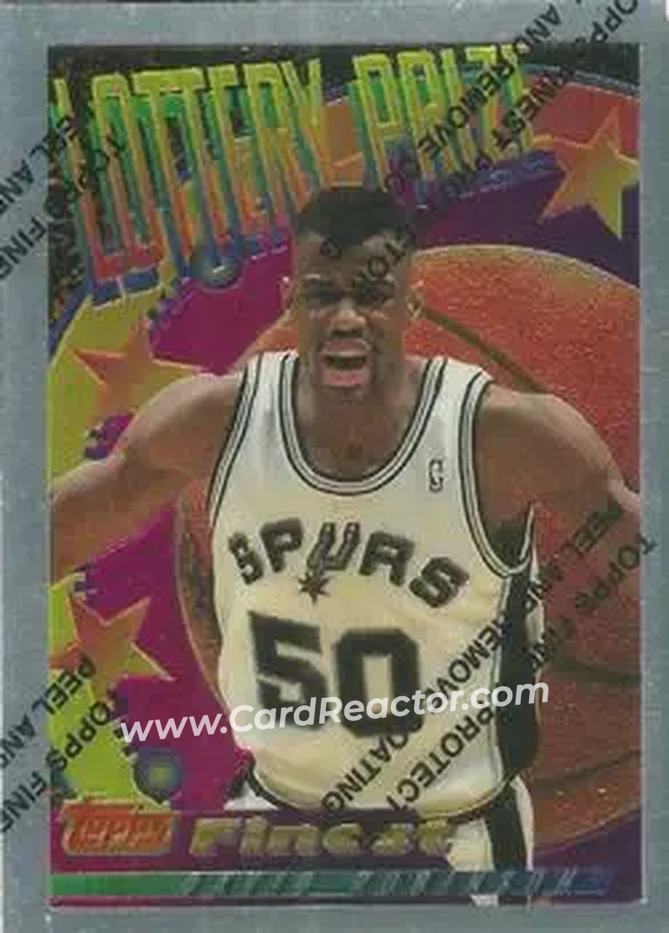 1994-95 Finest - Lottery Prize #LP3 - David Robinson - San Antonio Spurs - Front