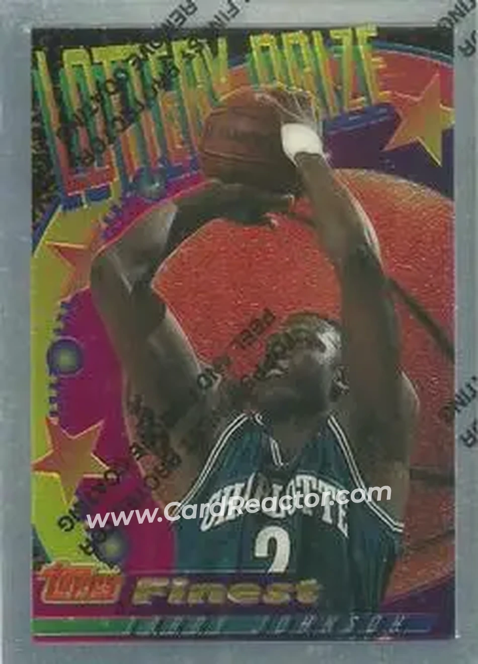 1994-95 Finest - Lottery Prize #LP11 - Larry Johnson - Charlotte Hornets - Front