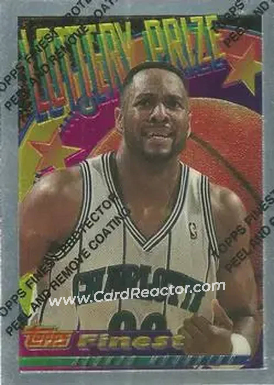 1994-95 Finest - Lottery Prize #LP16 - Alonzo Mourning - Charlotte Hornets - Front 1994-95 Finest - Lottery Prize #LP16 - Alonzo Mourning - Charlotte Hornets - Front
