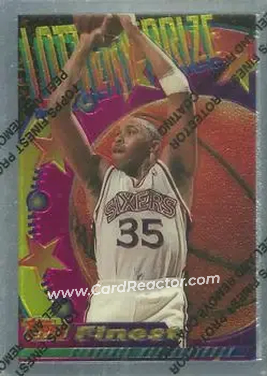 1994-95 Finest - Lottery Prize #LP17 - Clarence Weatherspoon - Philadelphia 76ers - Front 1994-95 Finest - Lottery Prize #LP17 - Clarence Weatherspoon - Philadelphia 76ers - Front