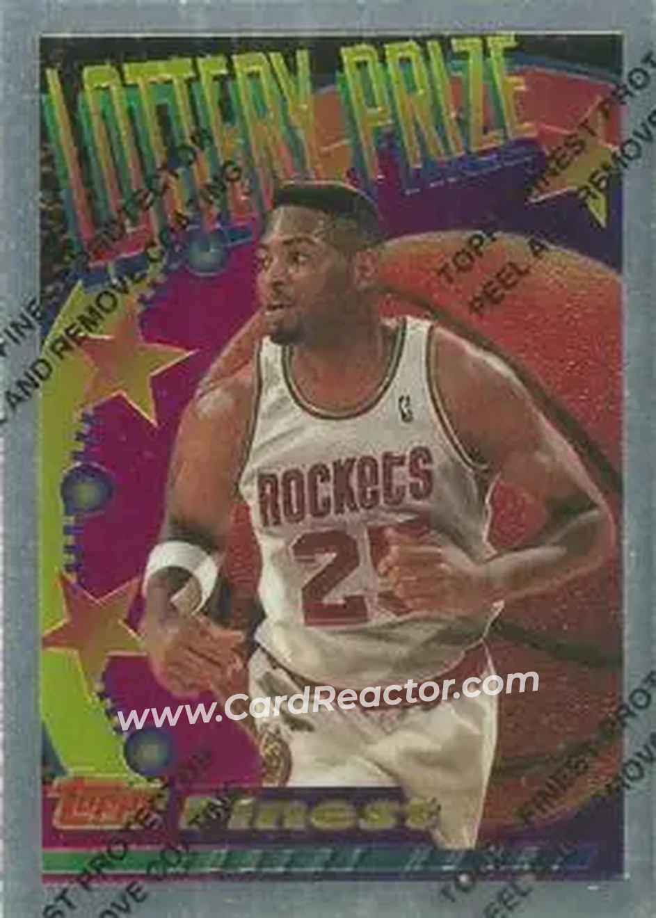 1994-95 Finest - Lottery Prize #LP18 - Robert Horry - Houston Rockets - Front