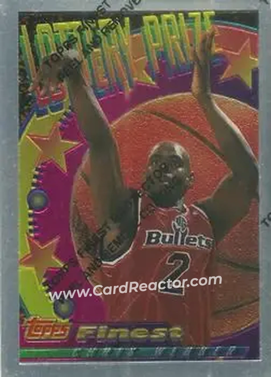 1994-95 Finest - Lottery Prize #LP19 - Chris Webber - Washington Bullets - Front 1994-95 Finest - Lottery Prize #LP19 - Chris Webber - Washington Bullets - Front