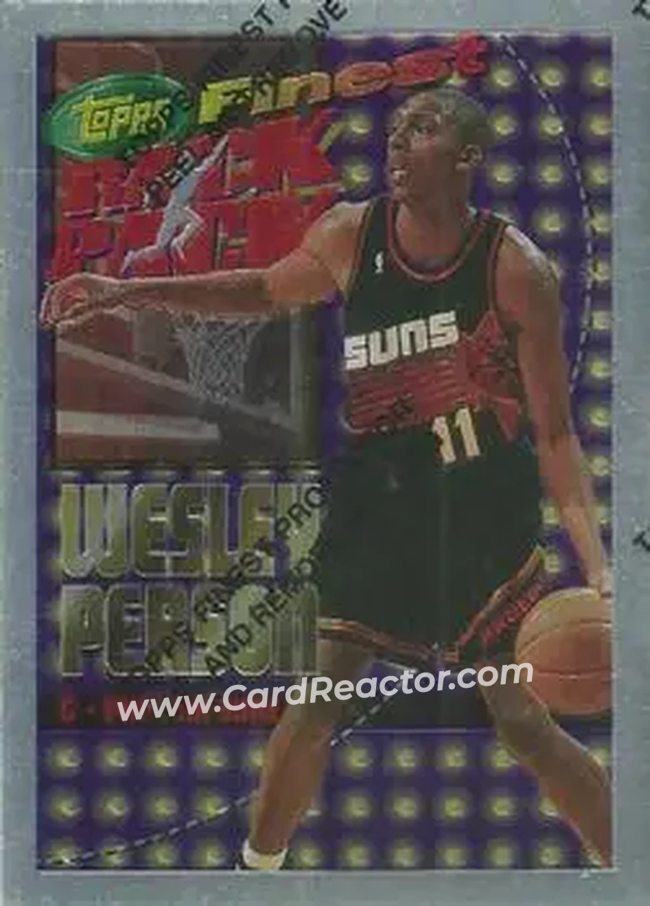 1994-95 Finest - Rack Pack #RP2 - Wesley Person - Phoenix Suns - Front