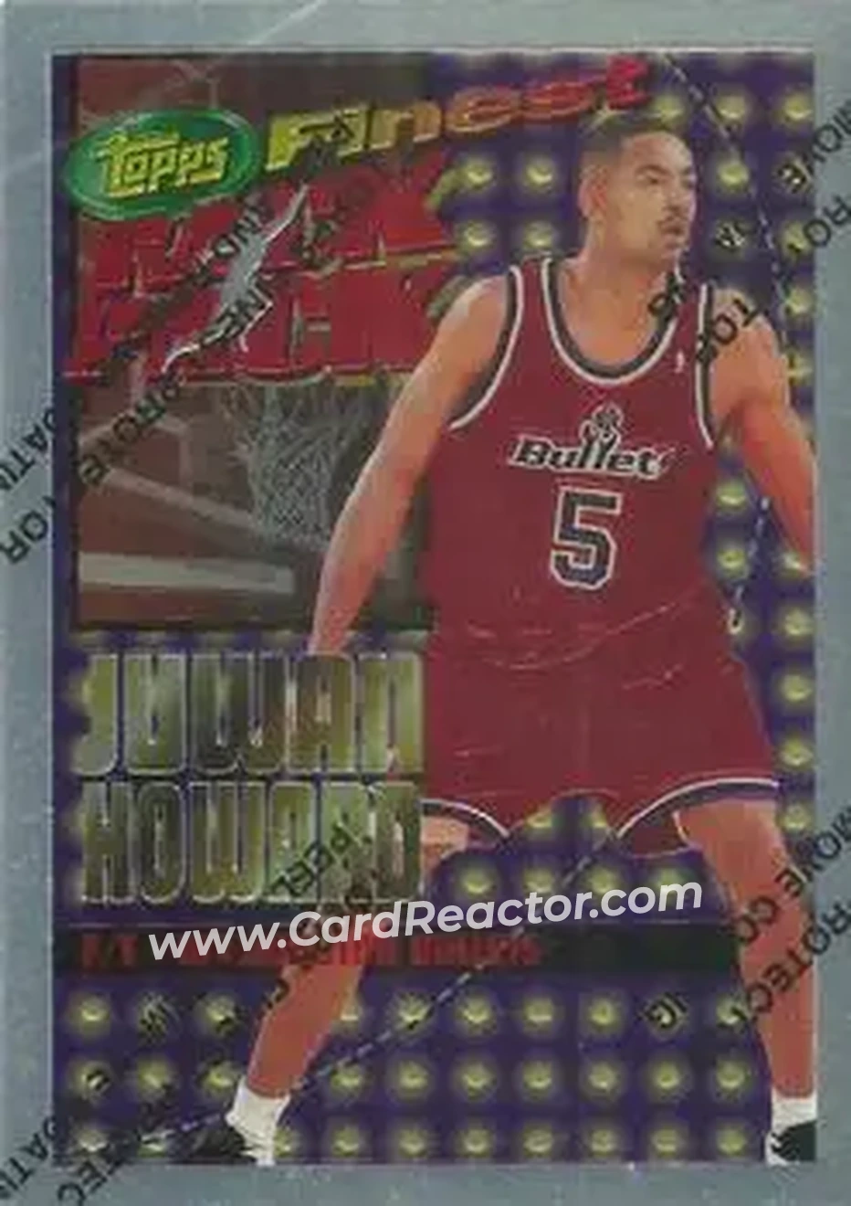 1994-95 Finest - Rack Pack #RP3 - Juwan Howard - Washington Bullets - Front 1994-95 Finest - Rack Pack #RP3 - Juwan Howard - Washington Bullets - Front