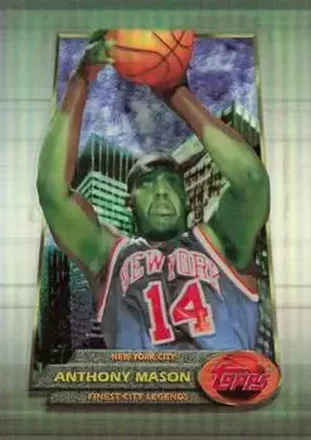 1994-95 Finest - Refractors #2 - Anthony Mason - New York Knicks 1994-95 Finest - Refractors #2 - Anthony Mason - New York Knicks