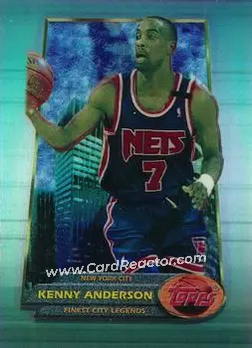 1994-95 Finest - Refractors #7 - Kenny Anderson - New Jersey Nets - Front