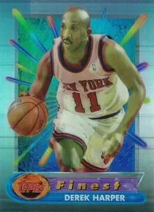 1994-95 Finest - Refractors #11 - Derek Harper - New York Knicks