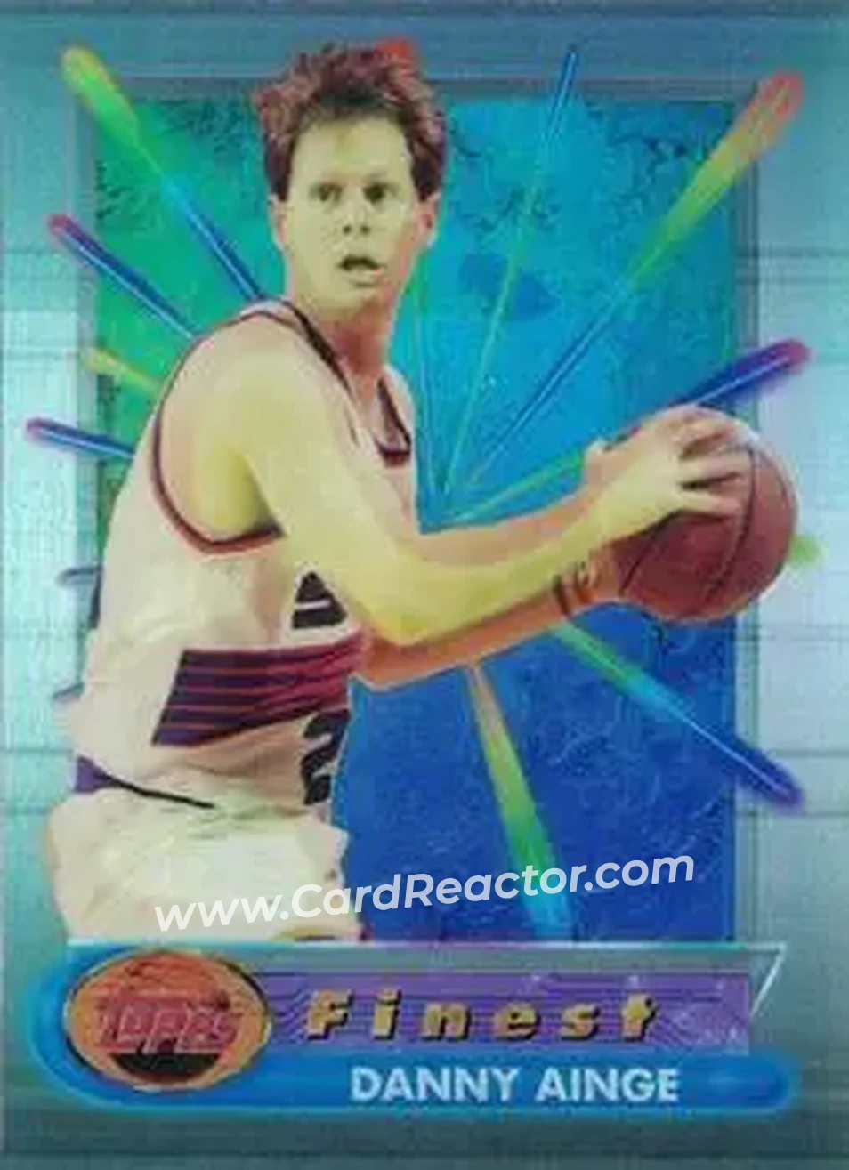 1994-95 Finest - Refractors #12 - Danny Ainge - Phoenix Suns - Front 1994-95 Finest - Refractors #12 - Danny Ainge - Phoenix Suns - Front