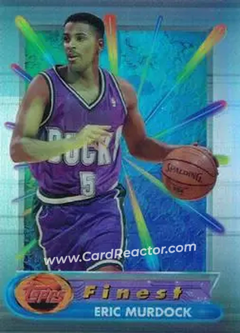 1994-95 Finest - Refractors #14 - Eric Murdock - Milwaukee Bucks - Front